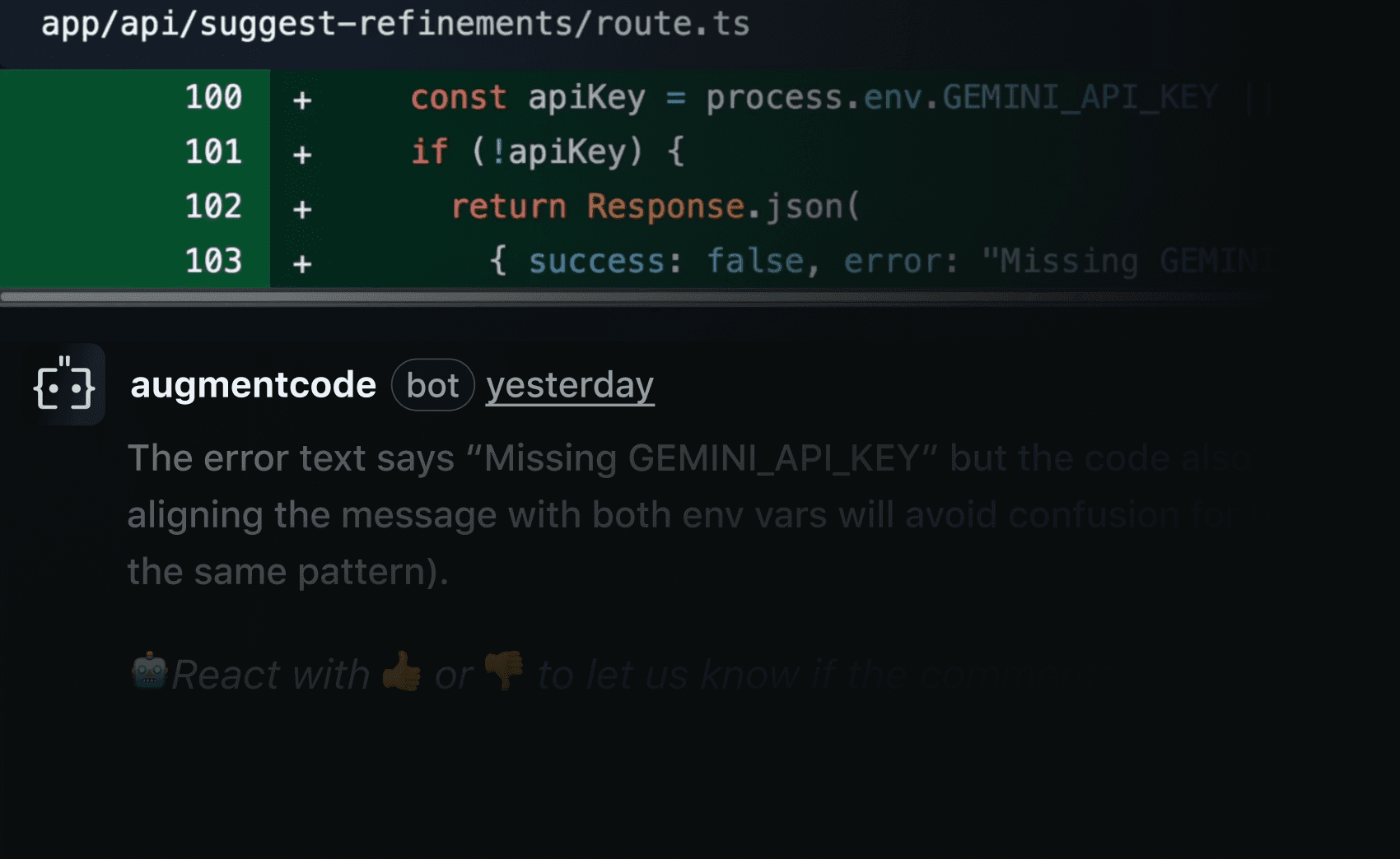 Inline comments, right in GitHub