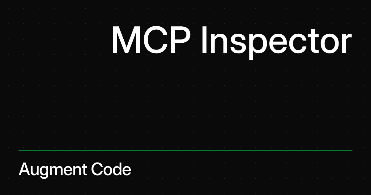 MCP Inspector by modelcontextprotocol | MCP Server Debugging