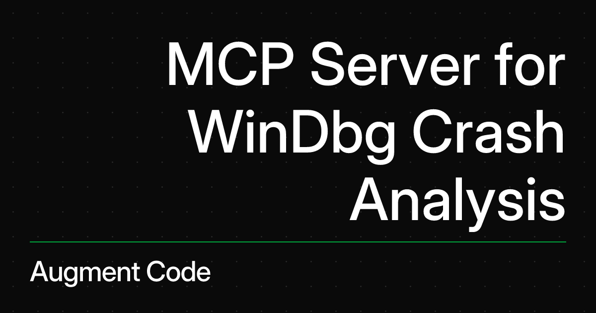 MCP Server for WinDbg Crash Analysis by svnscha | Crash Dump Analysis